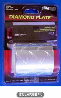 Trimbrite Diamond Plate Adhesive Film 3" x 6ft Trimbrite Diamond Plate Adhesive Film 3" x 6ft